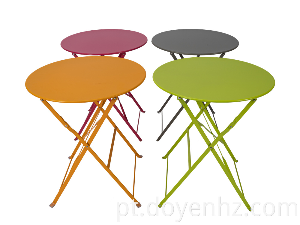 Bistro Metal Folding Round Table